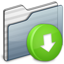 Drop Box Folder Graphite Icon 128x128 png